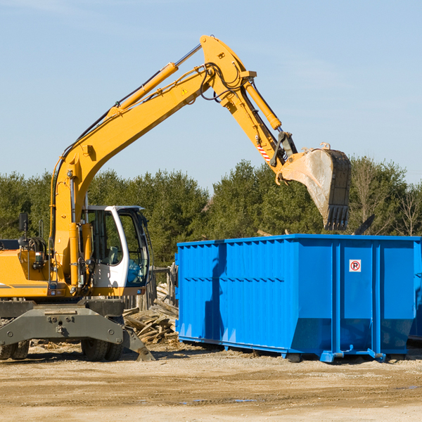 what size residential dumpster rentals are available in Wayne